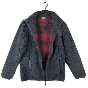 Columbia Interpass Full Zip Fleece Womens Size Medium Black‎ Jacket Outdoor